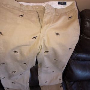 Khaki polo pants